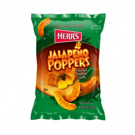 Herr's Jalapeno Poppers Cheese Curls 29 Gr