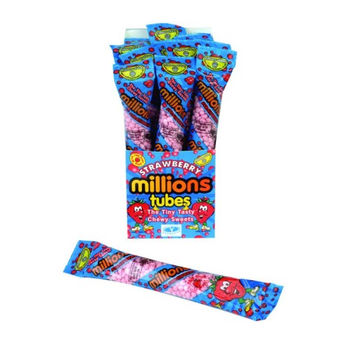 Millions Strawberry Tubes 55 Gr