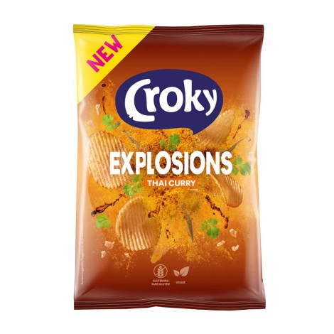 Croky Explosions Thai Curry 150 Gr
