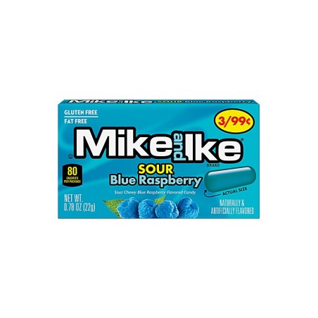 Mike & Ike Sour Blue Raspberry 22 Gr