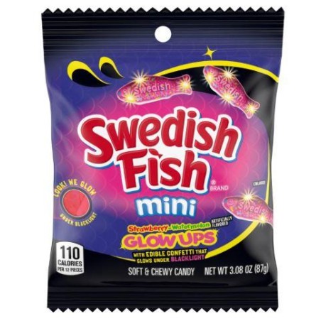 Swedish fish Mini Glow Up 87 Gr