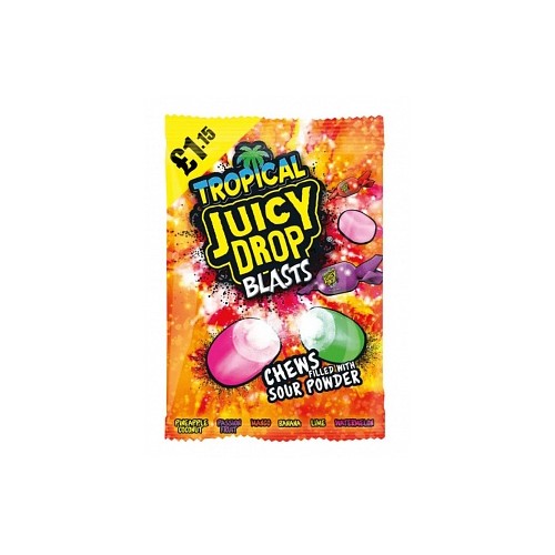 Bazooka Juicy Drop Blasts Tropical 120 Gr