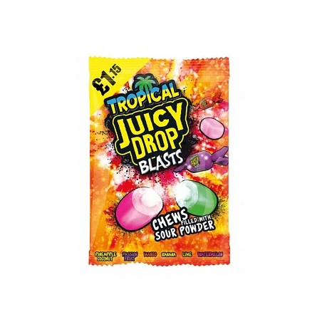 Bazooka Juicy Drop Blasts Tropical 120 Gr