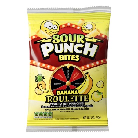 Sour Punch Bites Banana Roulette 142 Gr