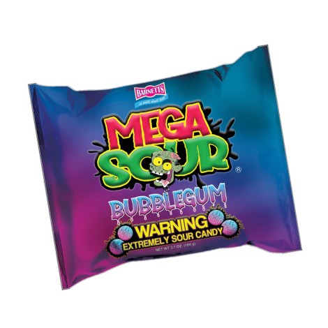 Barnetts Mega Sour Bubblegum 104 Gr