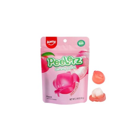 Amos Peelerz Gummy Peach 65 Gr