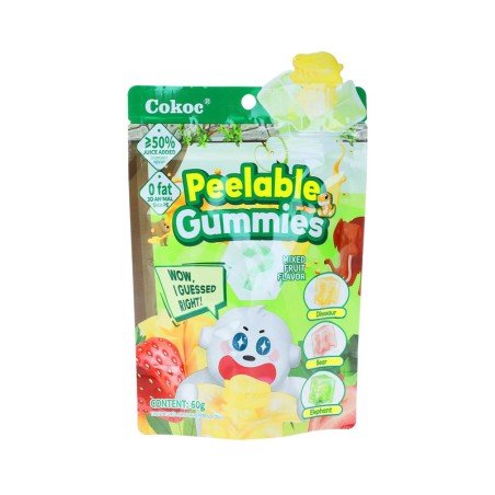 Cokoc Peelable Gummies Mixed Fruit 60 Gr