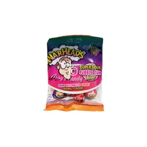 Warheads Original Bubble Gum Pops 105 Gr
