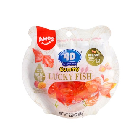 Amos 4D Gummy Lucky Fish 35 Gr