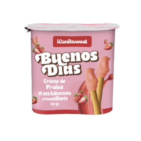 Buenos Dias Strawberry Cream Sticks 55 Gr