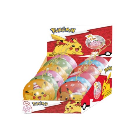 Dolci Pokemon Metal Christmas Ball with Candy 5g