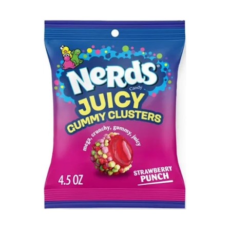 Nerds Juicy Gummy Clusters Aardbei Punch 127g