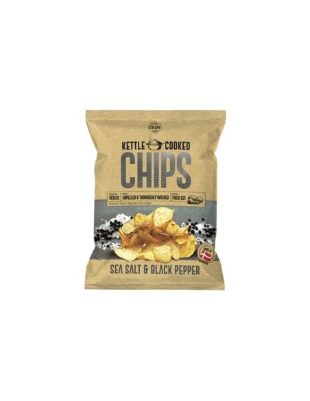 Kettle Cooked Chips Seasalt & Black Pepper 150 Gr