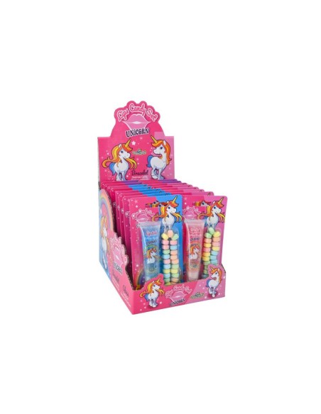 Funny Candy Unicorn Lipgloss and Bracelet