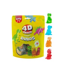 Amos 4D Dinos Gummy 140 Gr