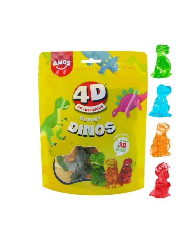 Amos 4D Dinos Gummy 140 Gr