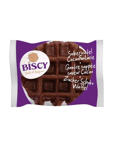Biscy Suikerwafel met Cacaofantasie 100 Gr