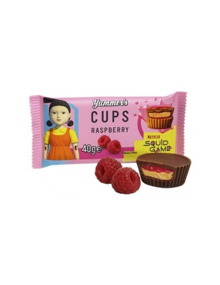 Squid Game Chocolate Cups Raspberry 40 Gr