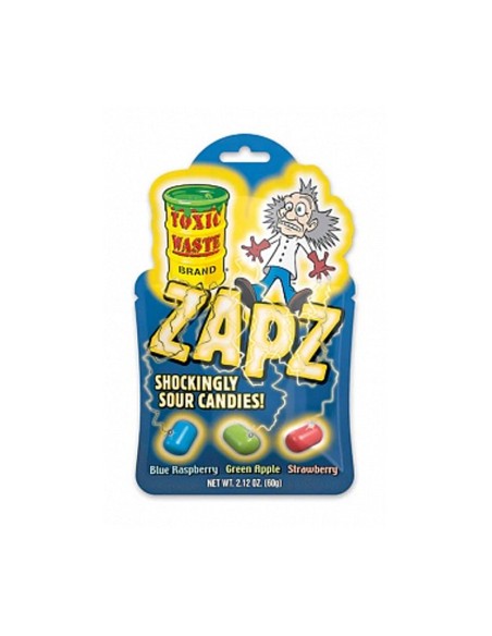 Toxic Waste Zapz Sour Candies 60 Gr