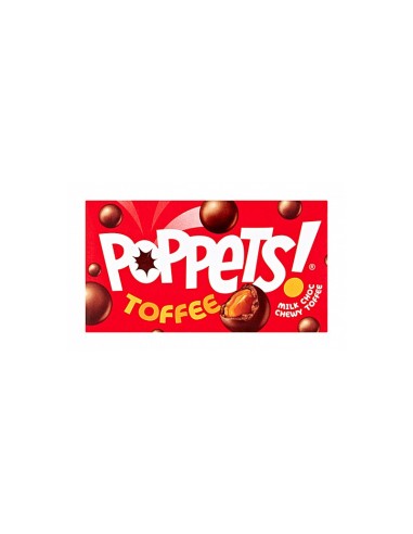 Poppets Milk Choc Coated Chewy Toffee 39 Gr