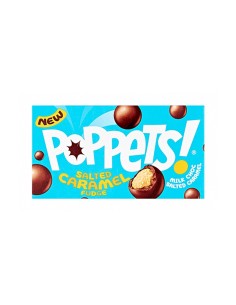 Poppets Milk Choc Coated Salted Caramel Fudge 36 Gr