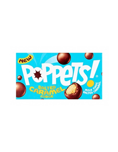 Poppets Milk Choc Coated Salted Caramel Fudge 36 Gr