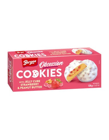 Bergen Cookies Jelly Cube Strawberry & Peanut...